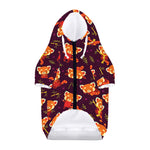 Cute Cartoon Red Panda Pattern Print Dog Zip Up Hoodie