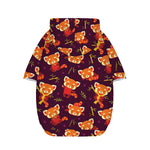 Cute Cartoon Red Panda Pattern Print Dog Zip Up Hoodie