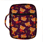 Cute Cartoon Red Panda Pattern Print Front Pocket Bible Bag