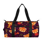 Cute Cartoon Red Panda Pattern Print Gym Bag