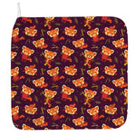 Cute Cartoon Red Panda Pattern Print Hand Towel