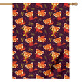 Cute Cartoon Red Panda Pattern Print House Flag