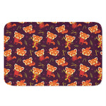 Cute Cartoon Red Panda Pattern Print Indoor Door Mat