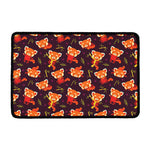 Cute Cartoon Red Panda Pattern Print Kitchen Mat