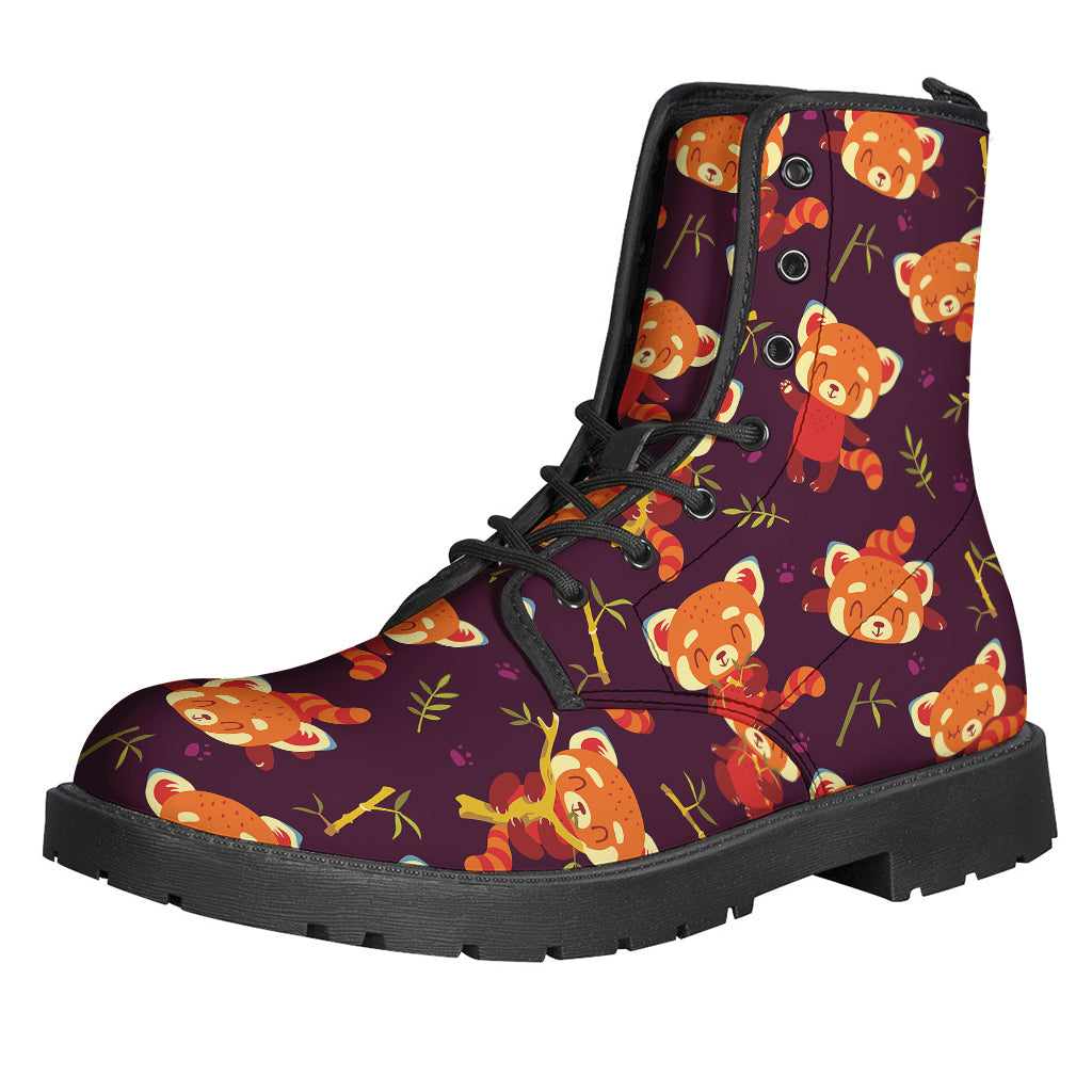 Cute Cartoon Red Panda Pattern Print Backpack