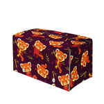 Cute Cartoon Red Panda Pattern Print Leather Tissue Box Cover