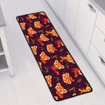 Cute Cartoon Red Panda Pattern Print Long Kitchen Mat