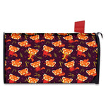 Cute Cartoon Red Panda Pattern Print Mailbox Cover
