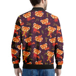 Cute Cartoon Red Panda Pattern Print Men's Bomber Jacket