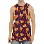Cute Cartoon Red Panda Pattern Print Men's Muscle Tank Top