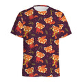 Cute Cartoon Red Panda Pattern Print Men's Athletic T-Shirt
