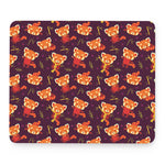 Cute Cartoon Red Panda Pattern Print Mouse Pad