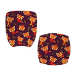 Cute Cartoon Red Panda Pattern Print Office Chair Cover