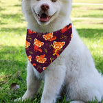 Cute Cartoon Red Panda Pattern Print Over The Collar Dog Bandana