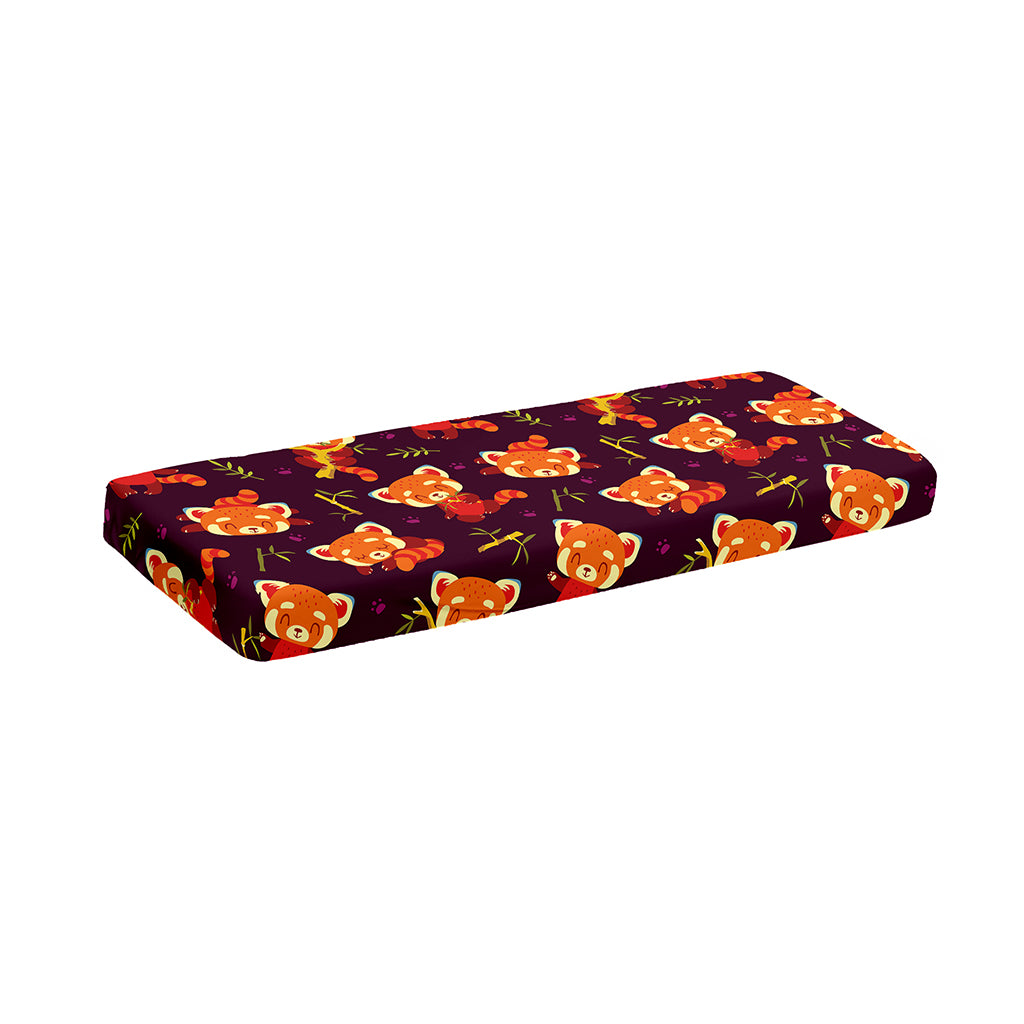 Cute Cartoon Red Panda Pattern Print Piano Keyboard Cover