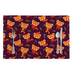 Cute Cartoon Red Panda Pattern Print Placemat