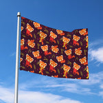 Cute Cartoon Red Panda Pattern Print Polyester Flag