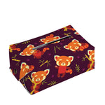 Cute Cartoon Red Panda Pattern Print Rectangle Tissue Box Cover