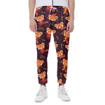 Cute Cartoon Red Panda Pattern Print Scuba Joggers