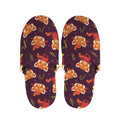 Cute Cartoon Red Panda Pattern Print Slippers