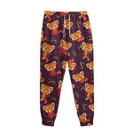 Cute Cartoon Red Panda Pattern Print Sweatpants