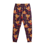 Cute Cartoon Red Panda Pattern Print Sweatpants