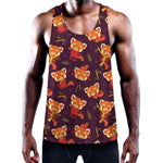 Cute Cartoon Red Panda Pattern Print Training Tank Top