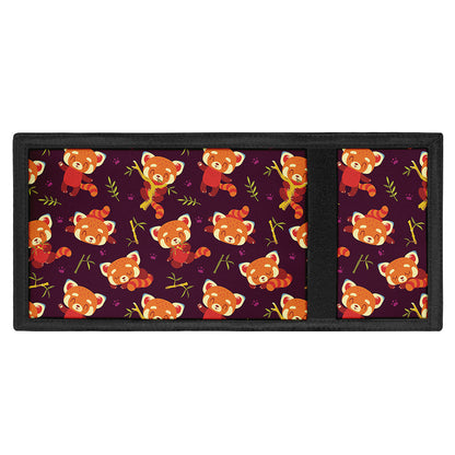 Cute Cartoon Red Panda Pattern Print Trifold Wallet