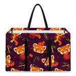 Cute Cartoon Red Panda Pattern Print Utility Tote Bag