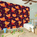 Cute Cartoon Red Panda Pattern Print Wall Sticker