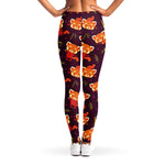 Cute Cartoon Red Panda Pattern Print Women's Leggings