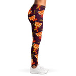 Cute Cartoon Red Panda Pattern Print Women's Leggings