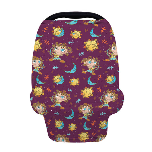 Cute Cartoon Sagittarius Pattern Print Baby Seat Cover