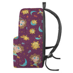 Cute Cartoon Sagittarius Pattern Print Backpack