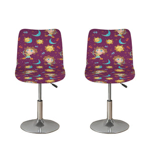 Cute Cartoon Sagittarius Pattern Print Bar Stool Covers