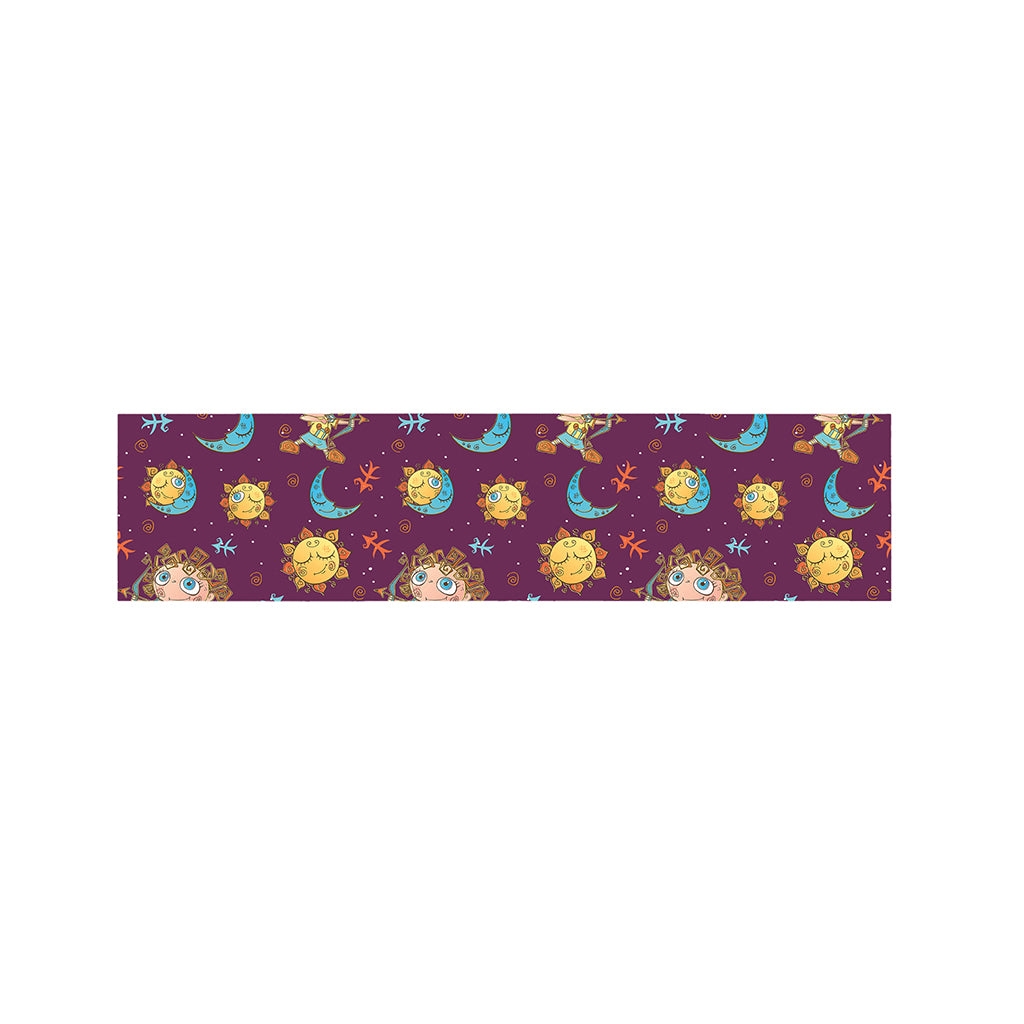 Cute Cartoon Sagittarius Pattern Print Bed Runner