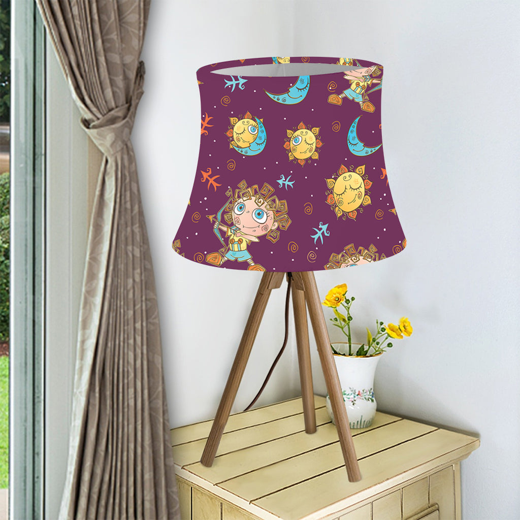 Cute Cartoon Sagittarius Pattern Print Bell Lamp Shade