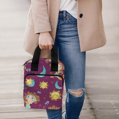 Cute Cartoon Sagittarius Pattern Print Bible Tote Bag
