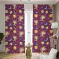 Cute Cartoon Sagittarius Pattern Print Dimout Pencil Pleat Curtains
