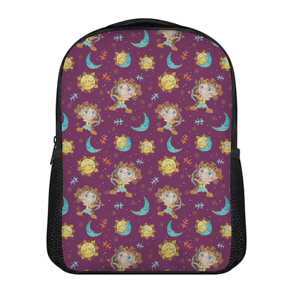 Cute Cartoon Sagittarius Pattern Print Casual Backpack