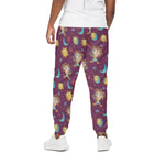 Cute Cartoon Sagittarius Pattern Print Cotton Pants