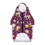 Cute Cartoon Sagittarius Pattern Print Dog Zip Up Hoodie