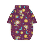 Cute Cartoon Sagittarius Pattern Print Dog Zip Up Hoodie