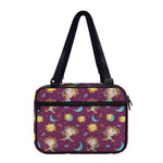 Cute Cartoon Sagittarius Pattern Print Double Strap Bible Bag