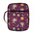 Cute Cartoon Sagittarius Pattern Print Front Pocket Bible Bag