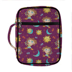Cute Cartoon Sagittarius Pattern Print Front Pocket Bible Bag