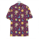 Cute Cartoon Sagittarius Pattern Print Hawaiian Shirt