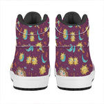 Cute Cartoon Sagittarius Pattern Print High Top Leather Sneakers