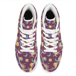 Cute Cartoon Sagittarius Pattern Print High Top Leather Sneakers