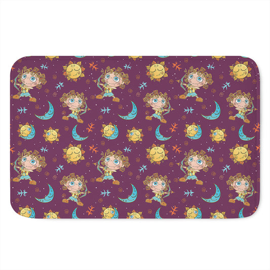 Cute Cartoon Sagittarius Pattern Print Indoor Door Mat